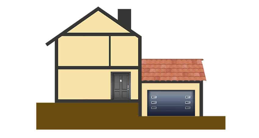 Split-entry house illustration