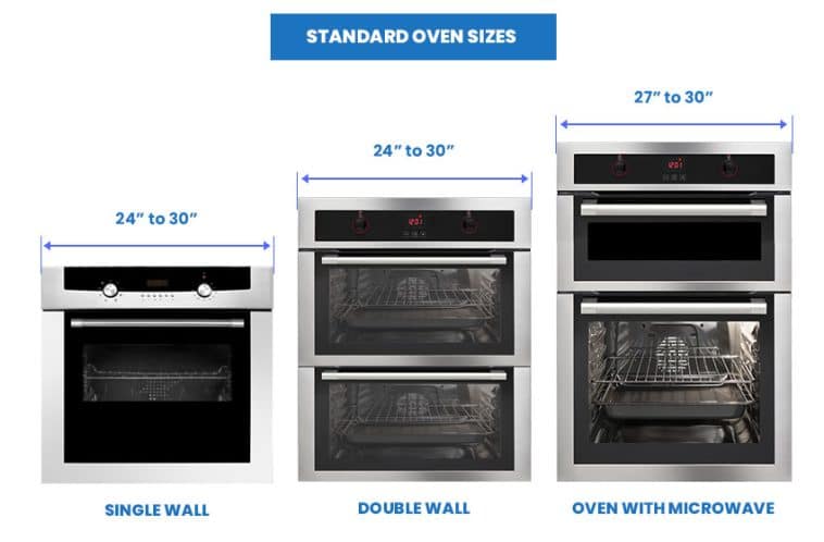 Oven Sizes Standard Single Double Wall Dimensions 