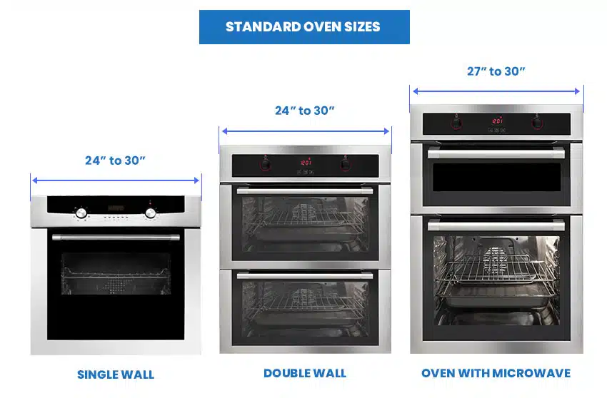 Oven Sizes Standard Single Double Wall Dimensions Designing Idea