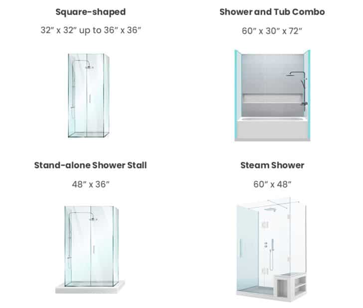 What To Know About Shower Sizes Bathroom Dimensions Guide