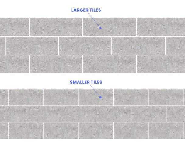 Subway Tile Spacing (Standard Grout Space)