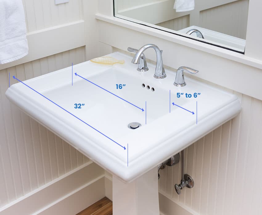 Wide sink basin size