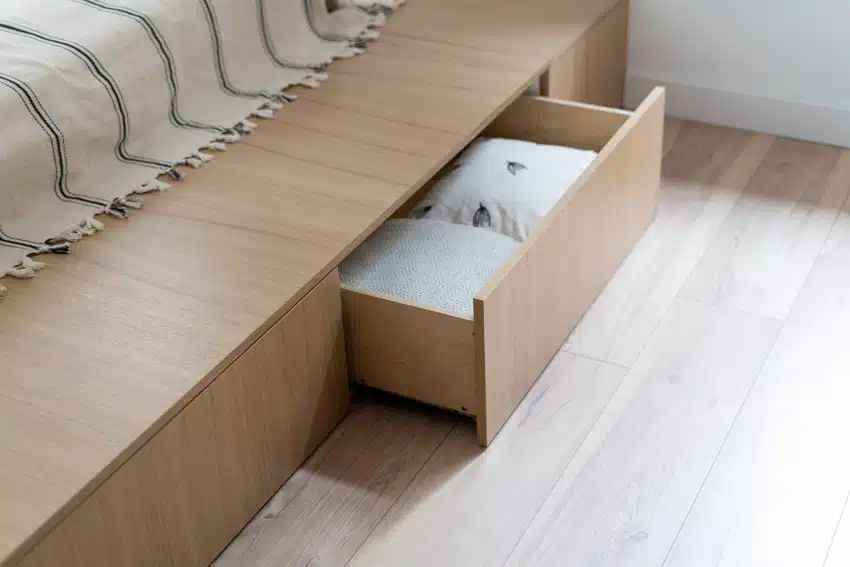 Bed frame made of particleboard 