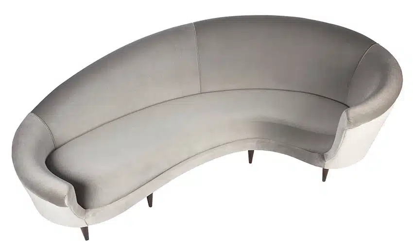 Curved settee