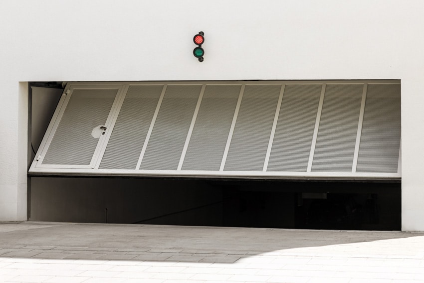 Hangar style bifold garage door for residential properties
