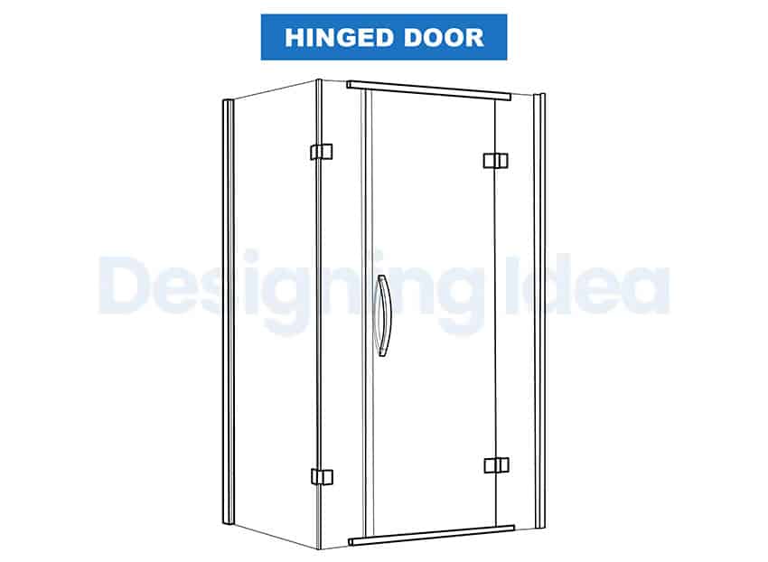 Door with hinges