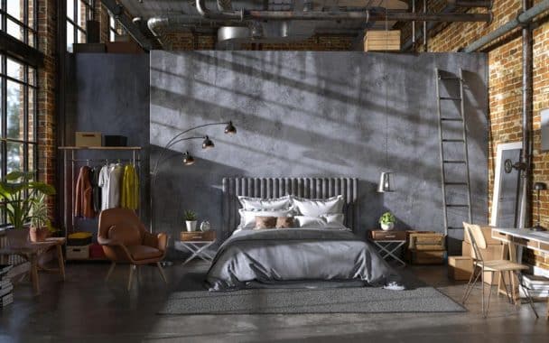 Curated visual reference: Picture Idea: How To Create An Industrial Bedroom Style Ideas Furniture