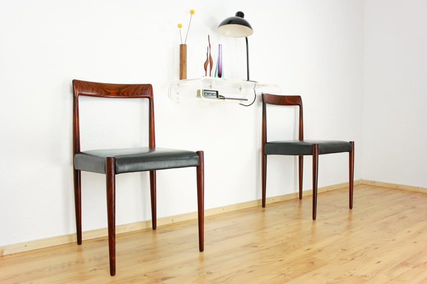 Rosewood chairs with cushioning for home interiors