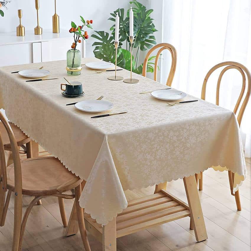 Waterproof vinyl tablecloth