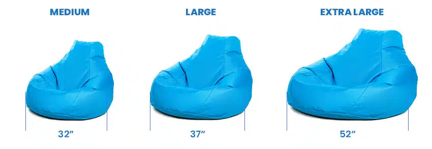 Harvey | Velvet Bean Bag Chair, Medium, Light Beige, In House
