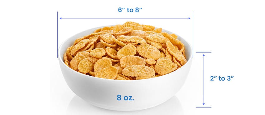 Cereal bowl size