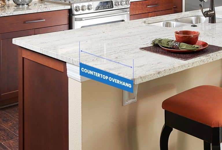 Kitchen Countertop Overhang (Standard for Seating & Islands)