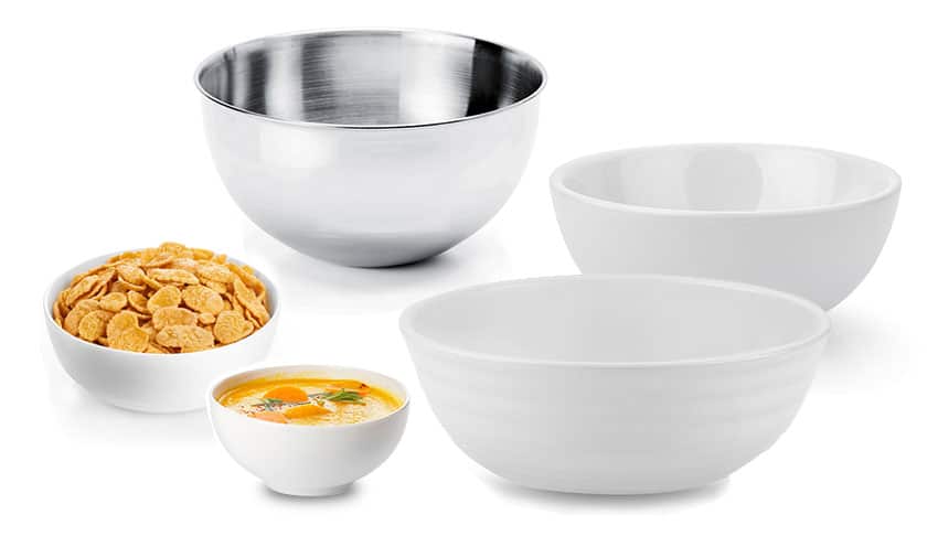 Different bowl sizes
