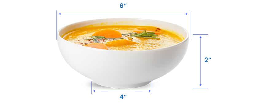 Soup bowl size
