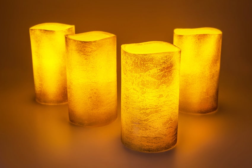 Flameless candles for attics