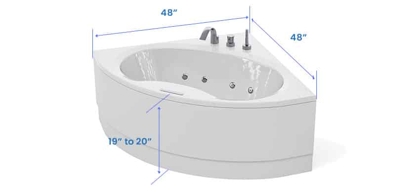 Small tub dimensions