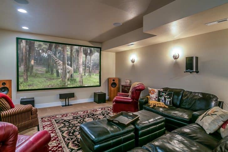 Basement Movie Theater Ideas (Color, Sound & Seating)