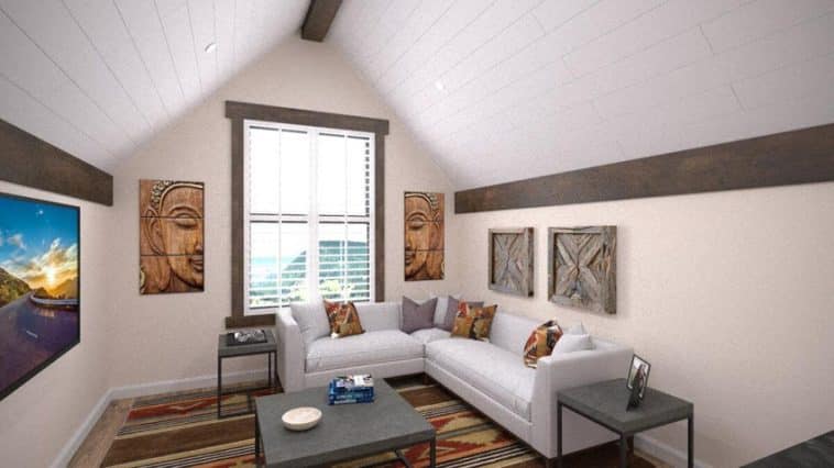 Image showcasing Modern Farmhouse Plan With Studio Apartment