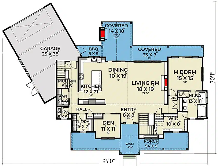 Modern Farmhouse Plan With Board And Batten - Designing Idea