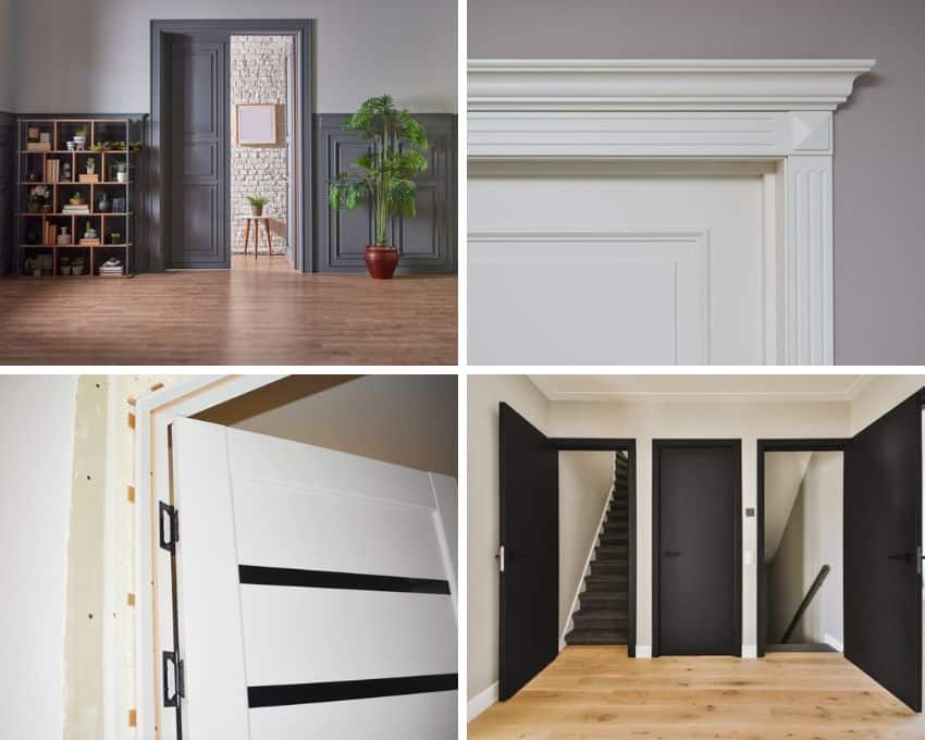 Different types of door jamb designs for residential interiors