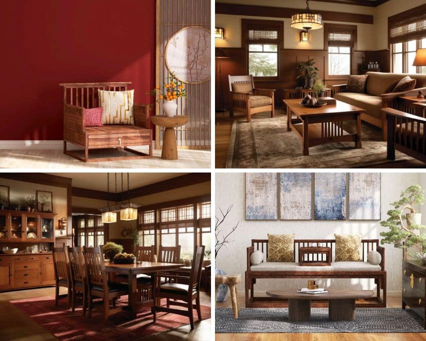 Stickley chairs, coffee tables, and sofa sets for home interiors