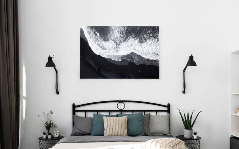 How To Choose Art Size Above The Bed (Best Frame Sizes to Use)