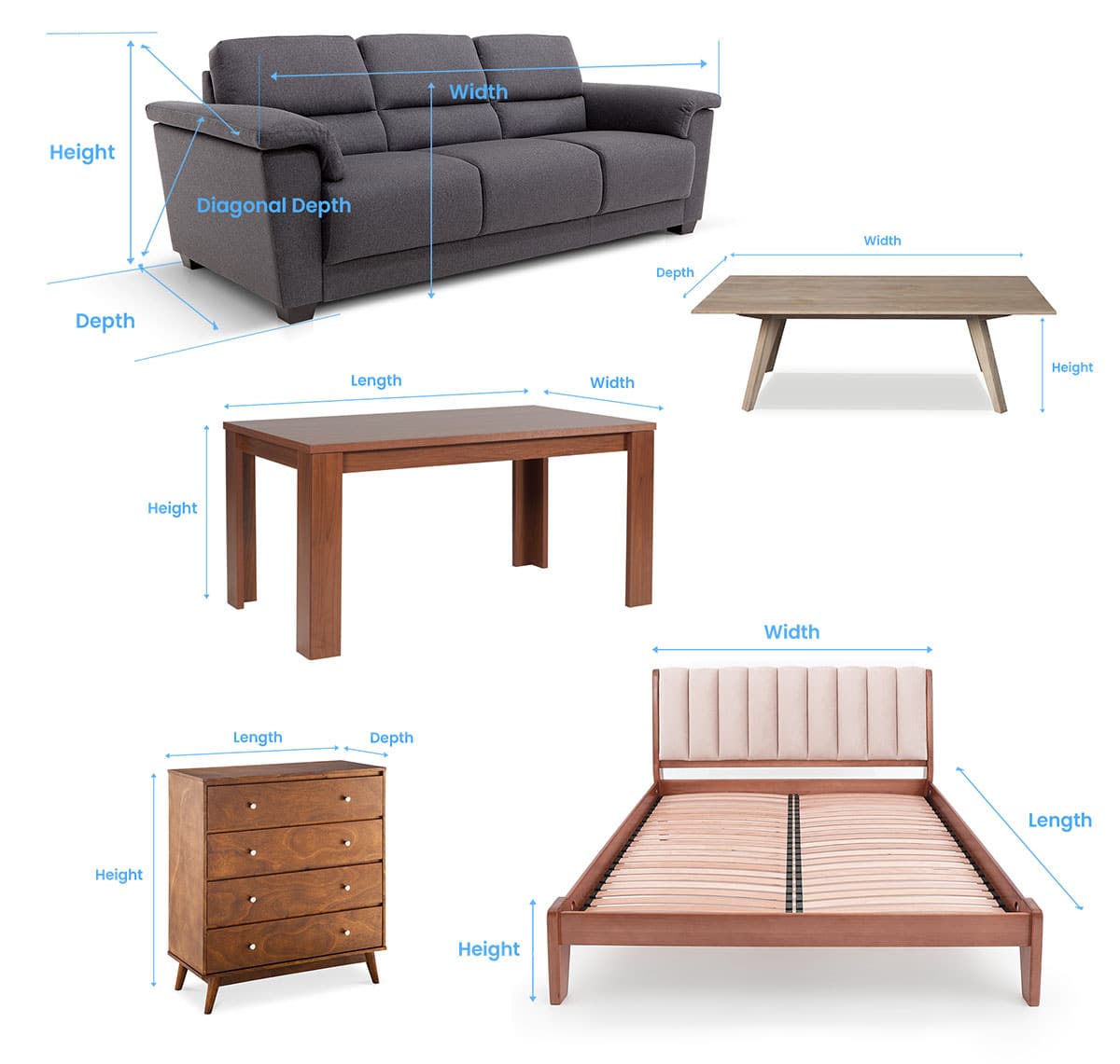 How to measure furniture