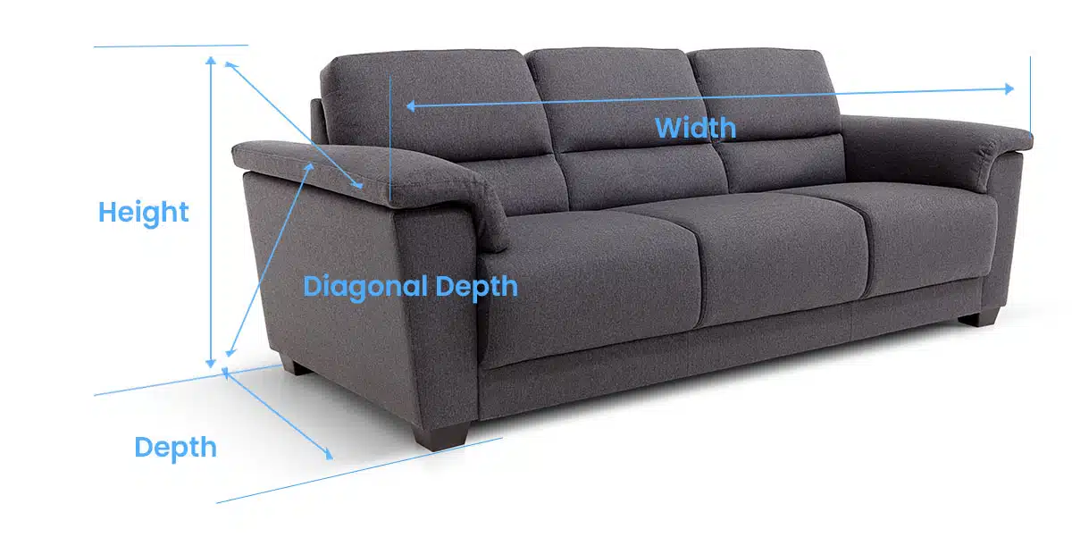 Sofa furniture measurement 