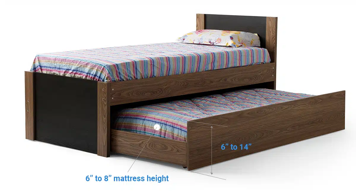 Trundle bed height