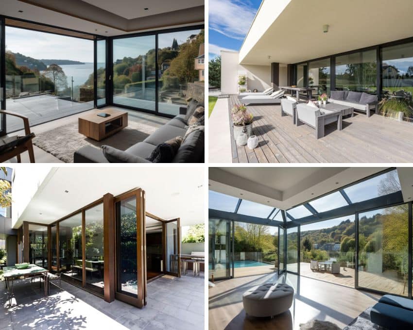 different panoramic doors for patios