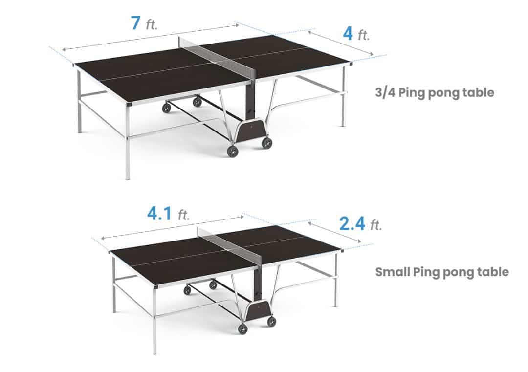 Ping Pong Table Dimensions (Regulation & Home Sizes)