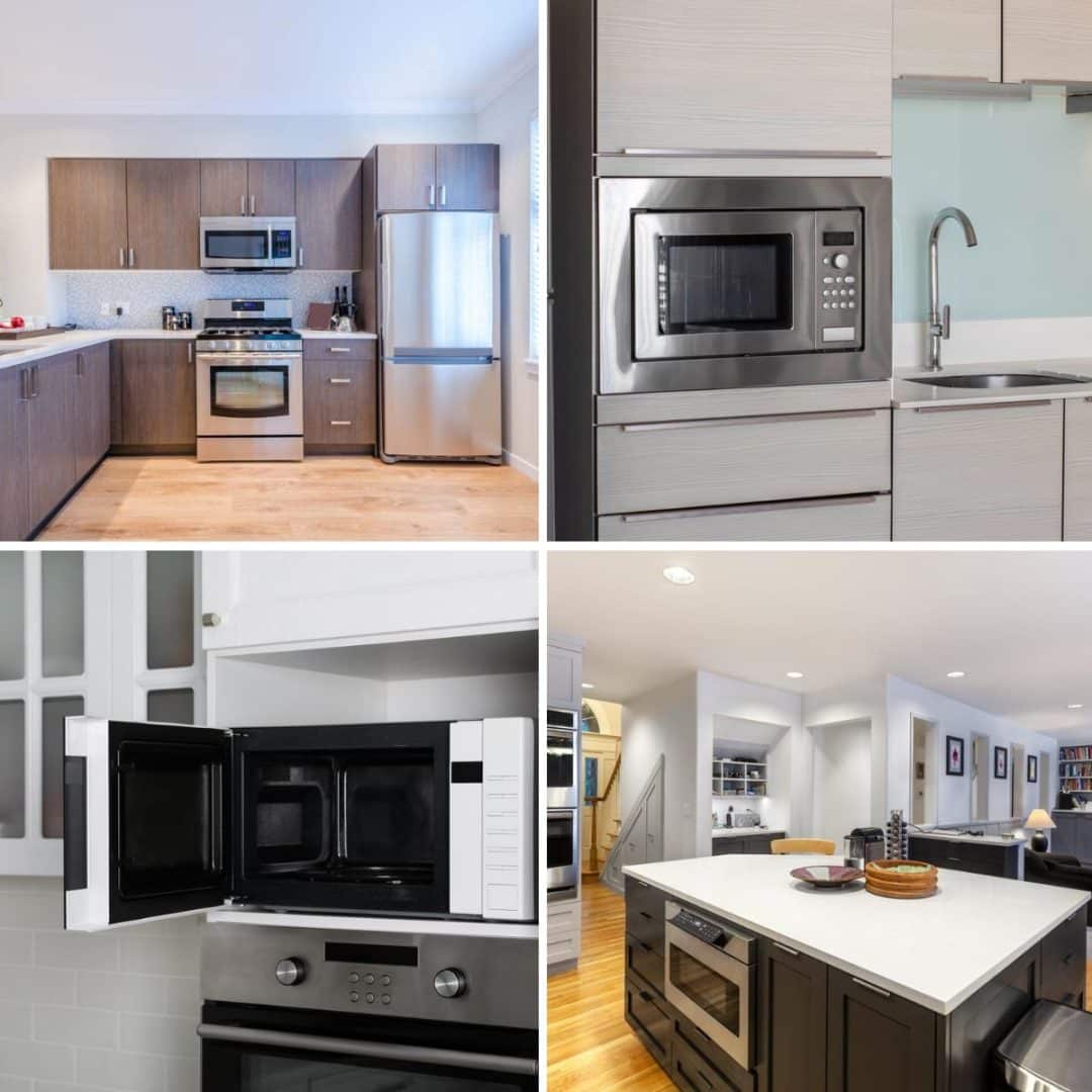 35 Effective Microwave Placement Ideas (Design Layouts & Tips)