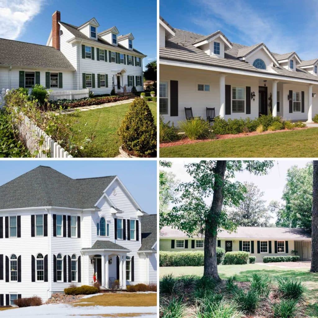 Shutter Colors on White House (17 Paint Ideas & Modern Options)