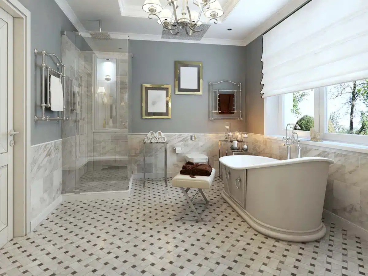 French country bathroom