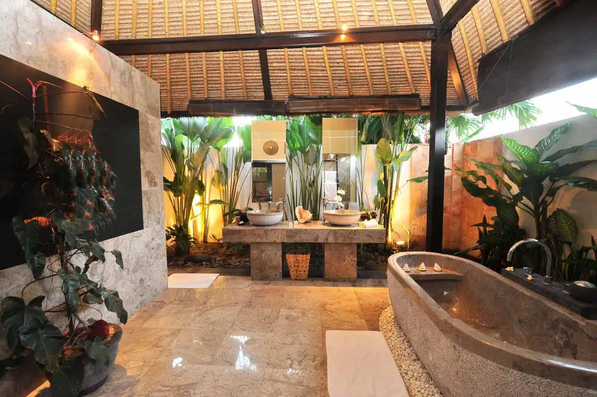 Tropical bathroom