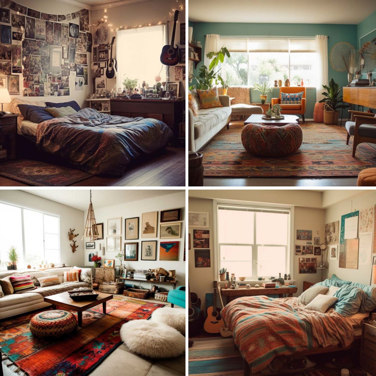 different cluttercore aesthetic interior designs