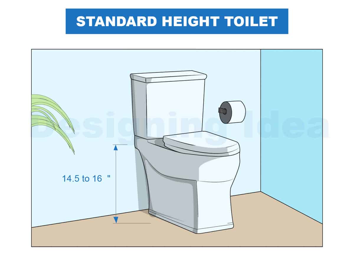 standard height toilet