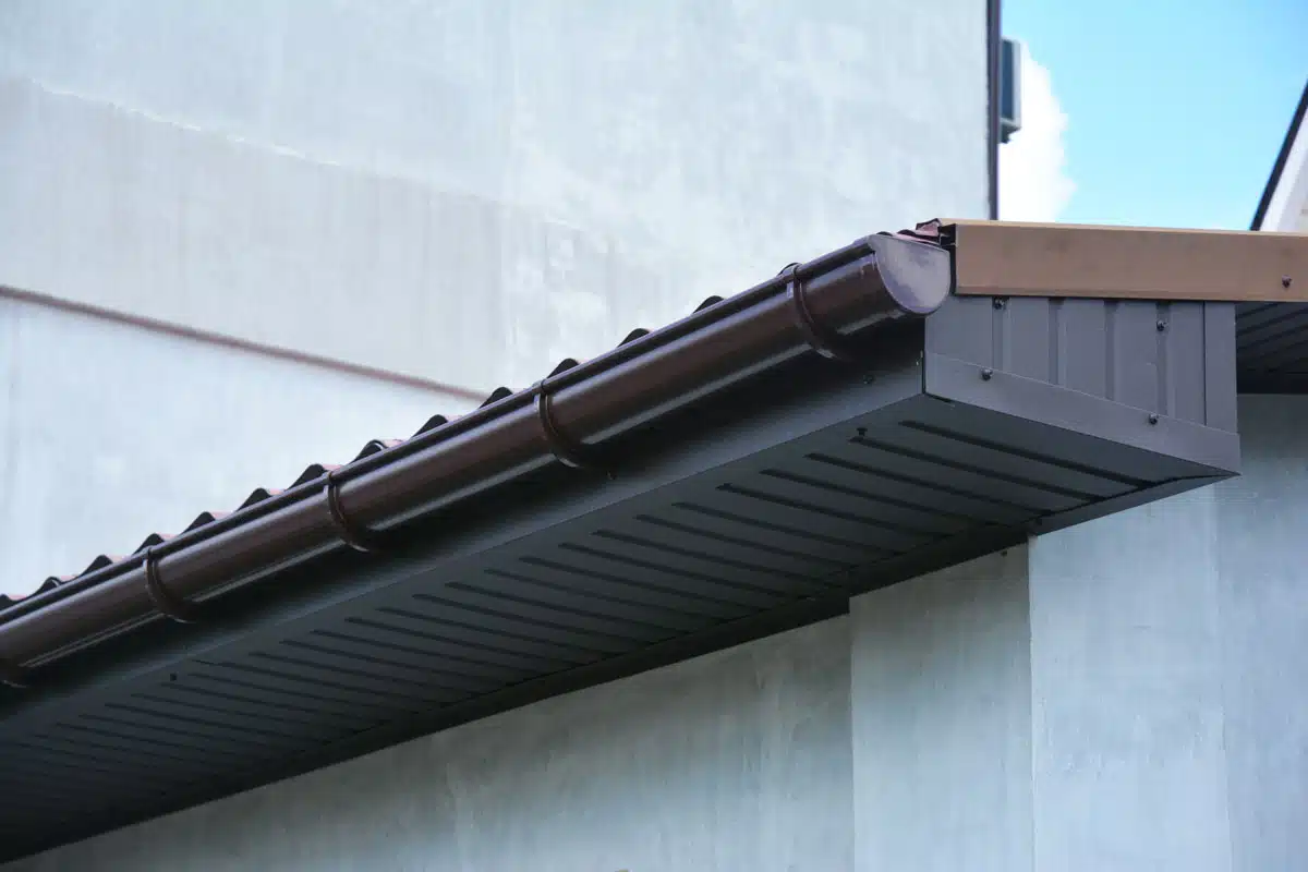 black soffit panel metal roof for houses
