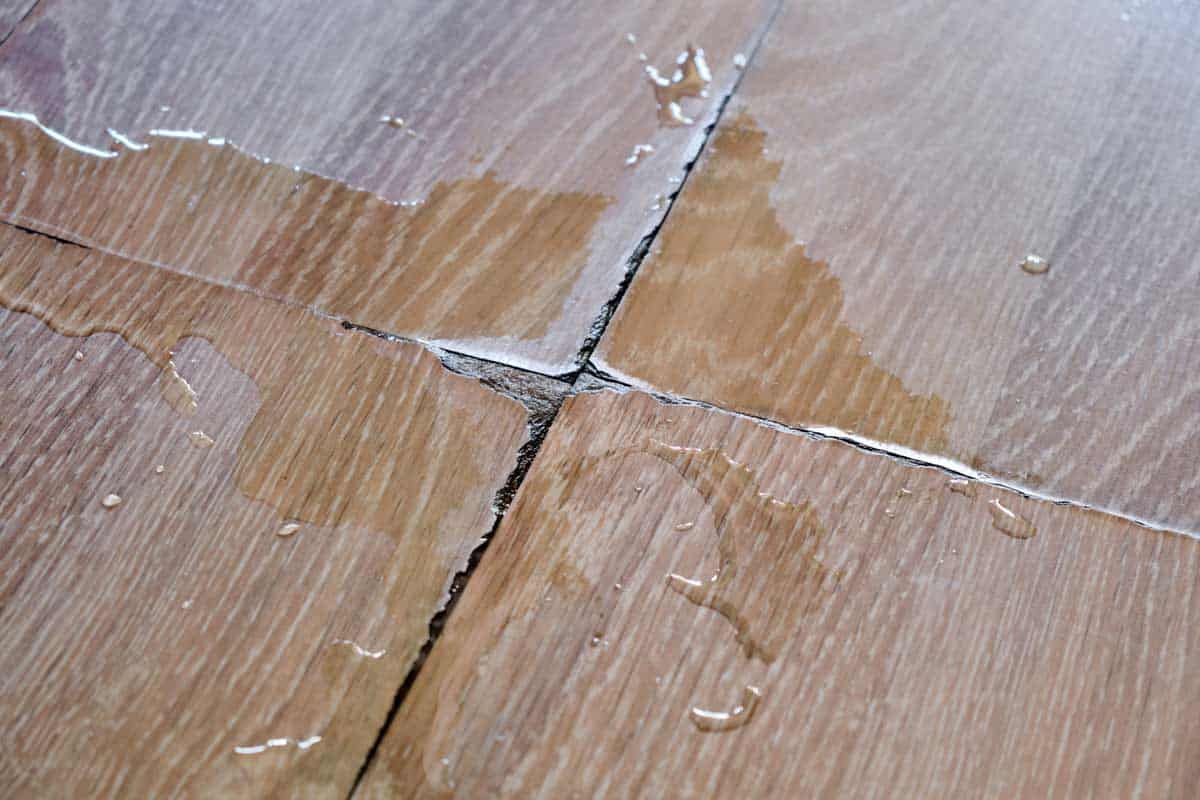 damaged laminate style floor
