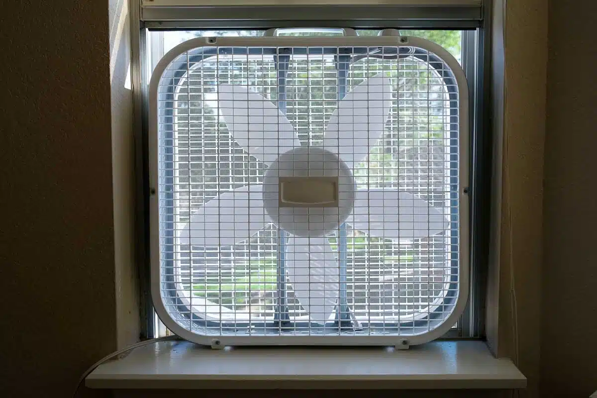fan on window