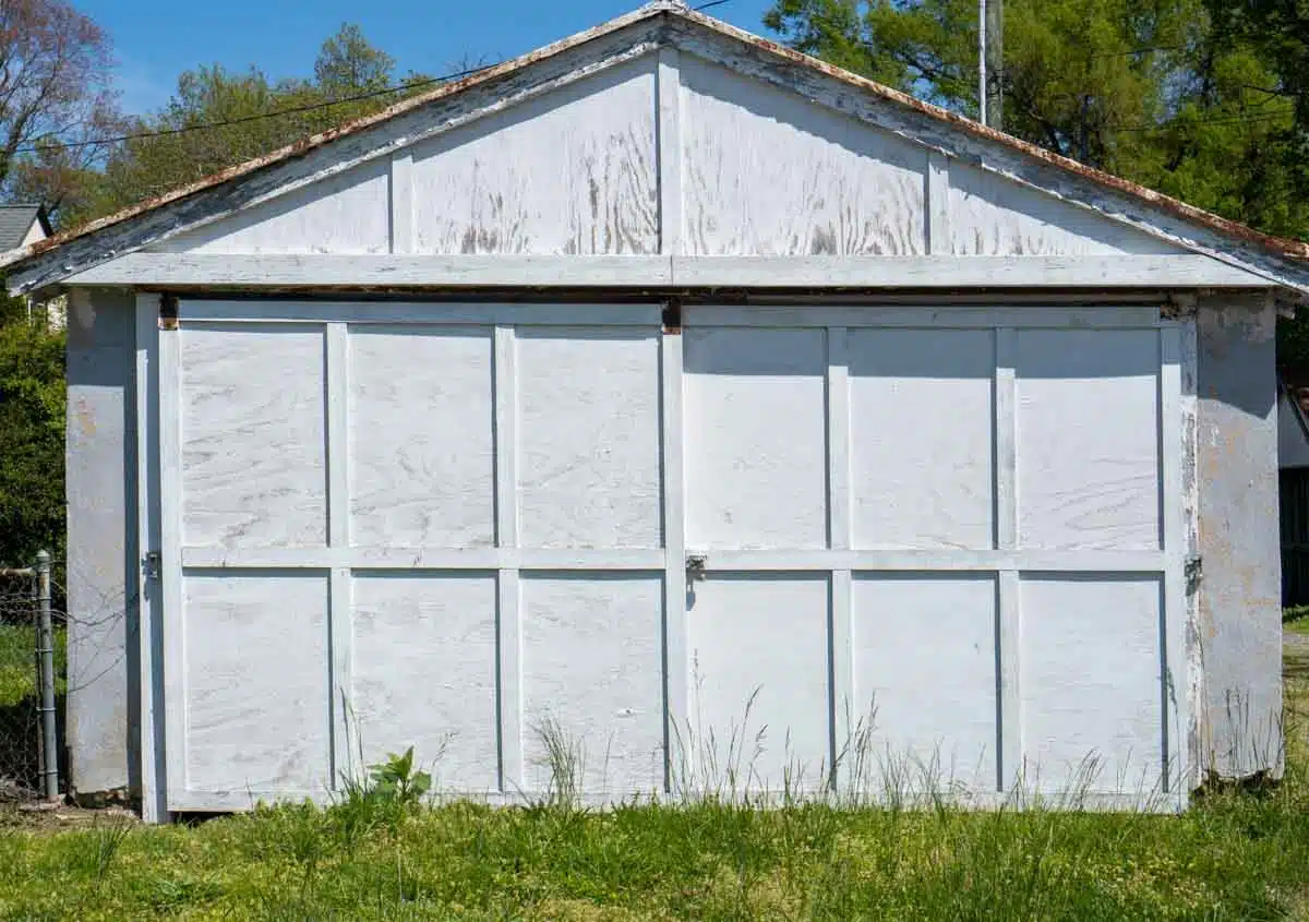 garage with used doors