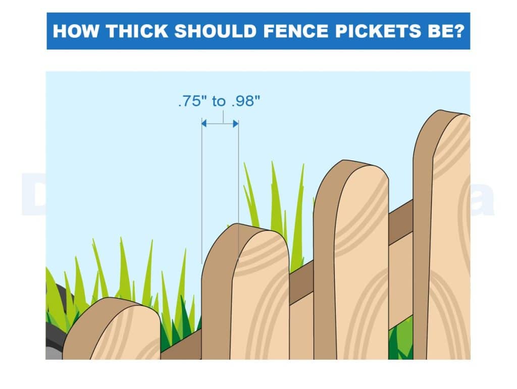 Picket Fence Dimensions (Standard Sizes, Height & Thickness)