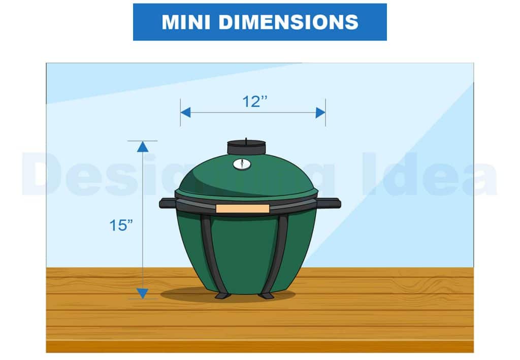 Big Green Egg Dimensions (Small, Med, Large & XL Grill Sizes)