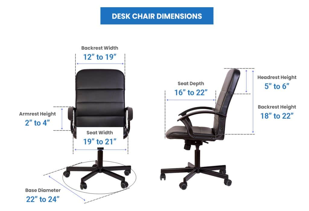 How To Choose Office Chair Dimensions Size For Comfort