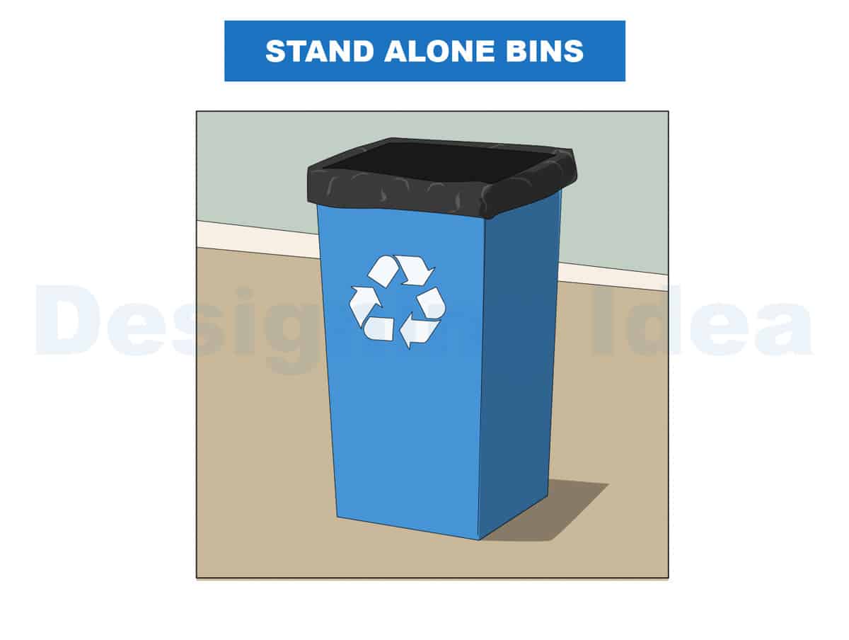 stand alone bins