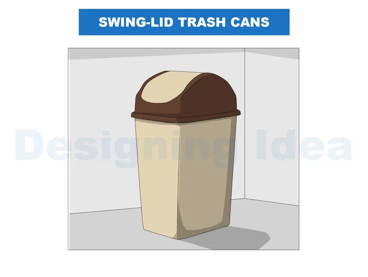 swing lid waste disposal cans