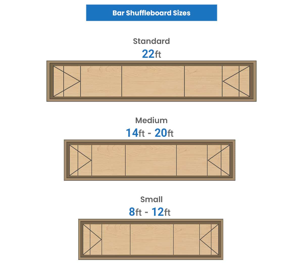 Bar Shuffleboard dimensions