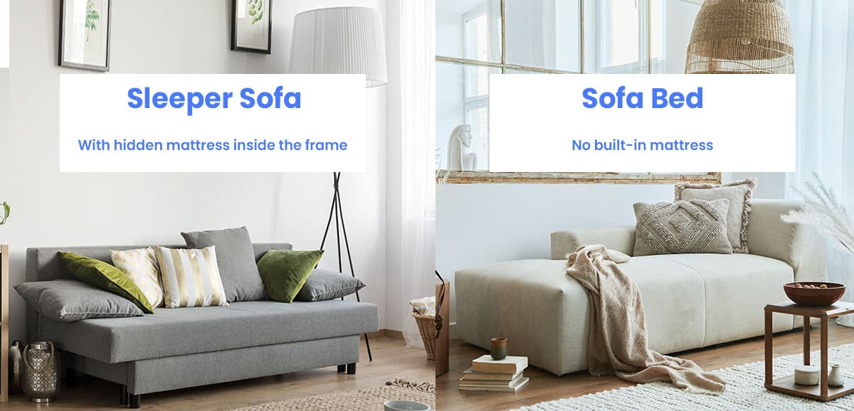 Sofa bed and sleeper sofa difference