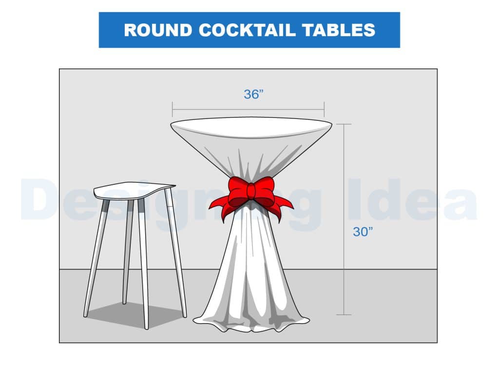 Choosing The Perfect Cocktail Table Linen Size