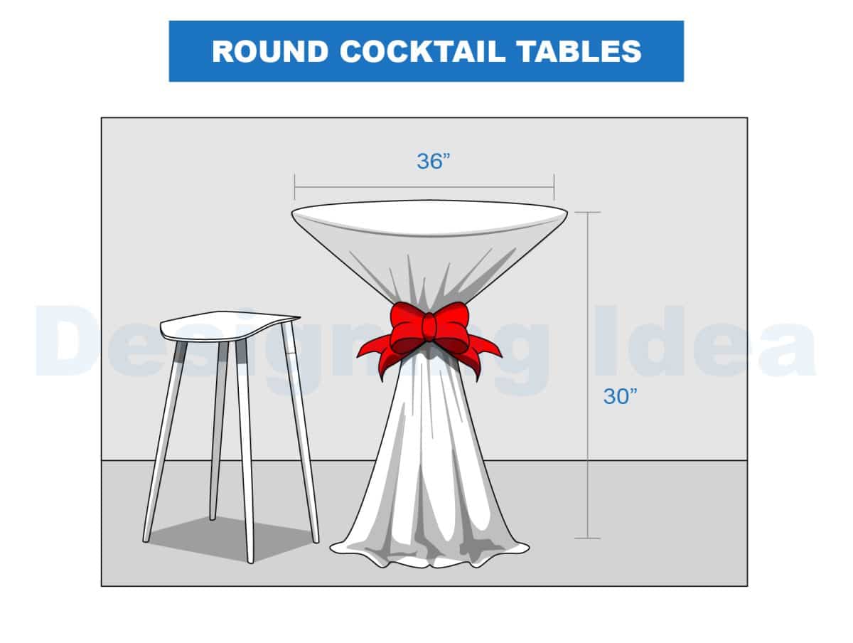 Choosing The Perfect Cocktail Table Linen Size